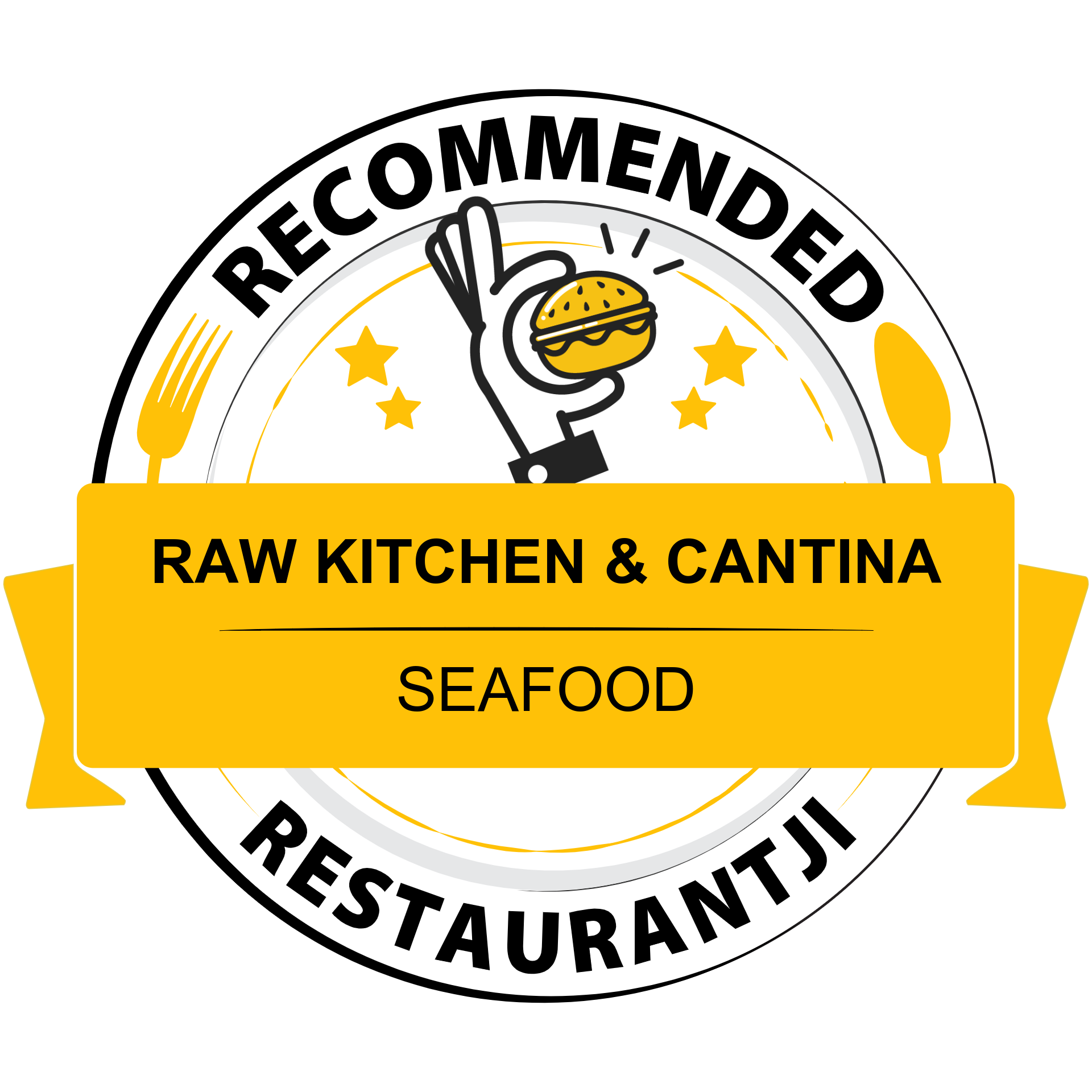 RAW Kitchen & Cantina has earned accolades from Restaurantji - your dining guide to local food gems.