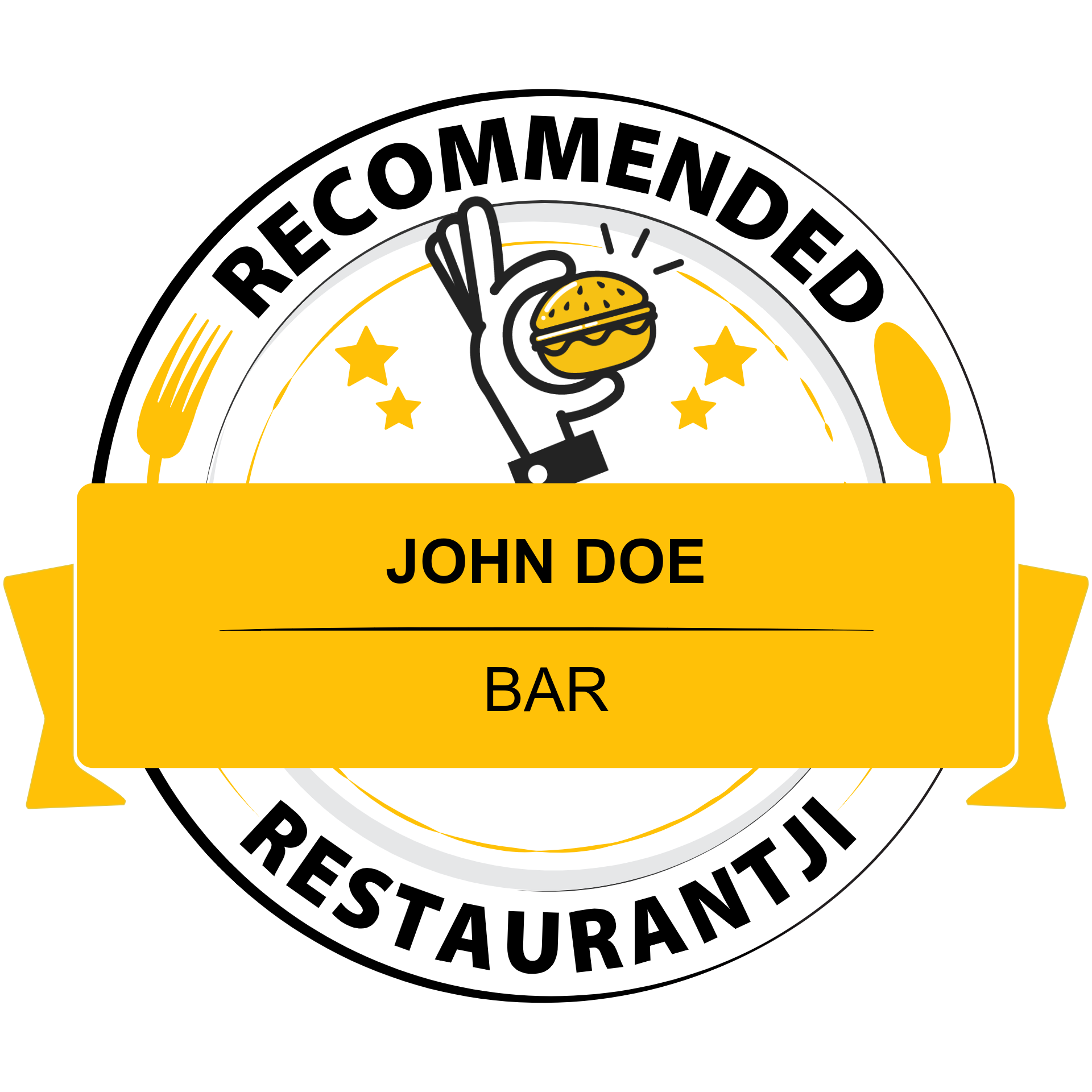 John Doe has earned accolades from Restaurantji - a user-friendly platform for discovering the finest local restaurants.